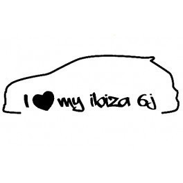 Autocolante - I Love my ibiza 6J