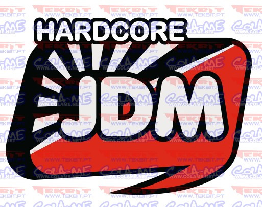 Autocolante Impresso - Hardcore JDM