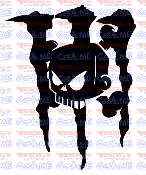 Autocolante - Monster Caveira