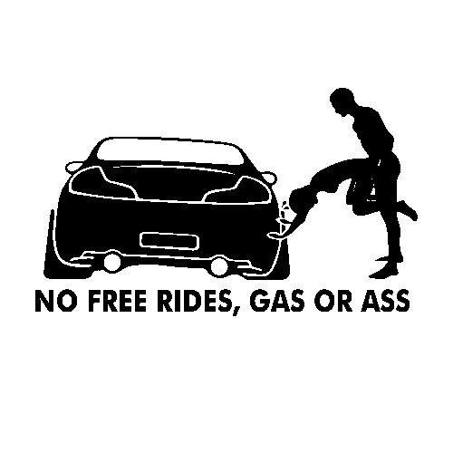 Autocolante - No Free Rides!
