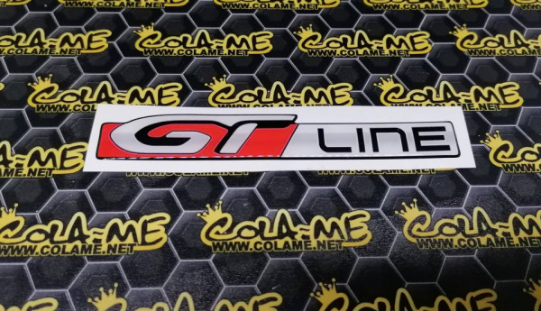 Autocolante Resinado 3D para GT Line- 120mm x 18mm  1 unidade