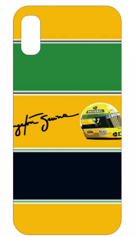 Capa de telemóvel com Ayrton Senna