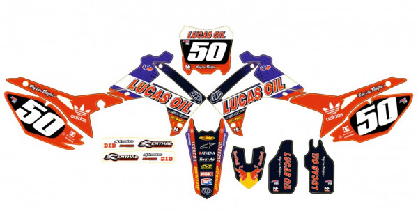 Kit Autocolantes Para HONDA CRF (250 14-17),  (450 13-16)