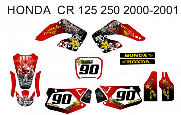 Kit Autocolantes Para Moto - Honda CR 125 / 250 00-01