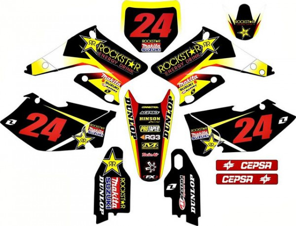 Kit Autocolantes Para Suzuki RMZ 250 04-06