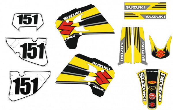 Kit Autocolantes Suzuki RMX 250 93-95