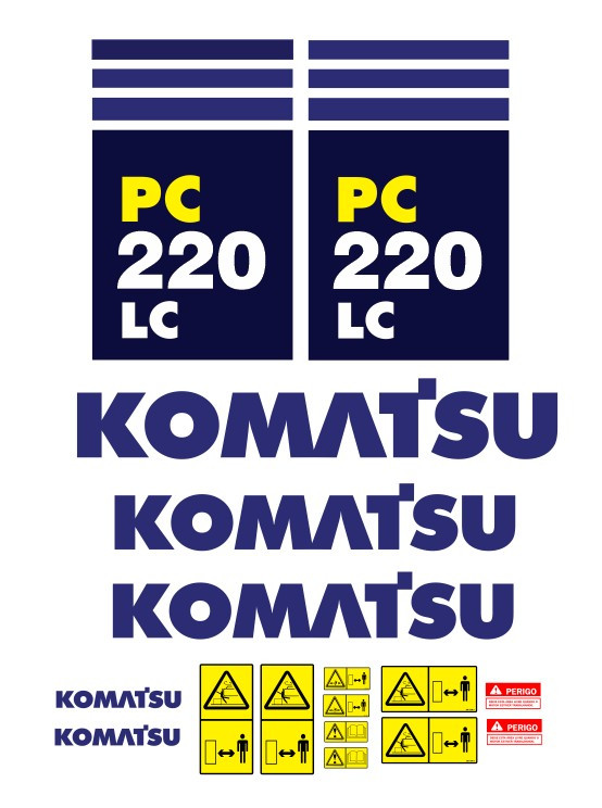 Kit de Autocolantes para KOMATSU PC220 LC
