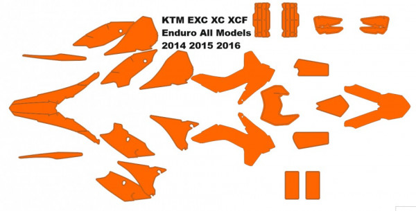 KTM EXC XC XCF Enduro 2014 2015 2016