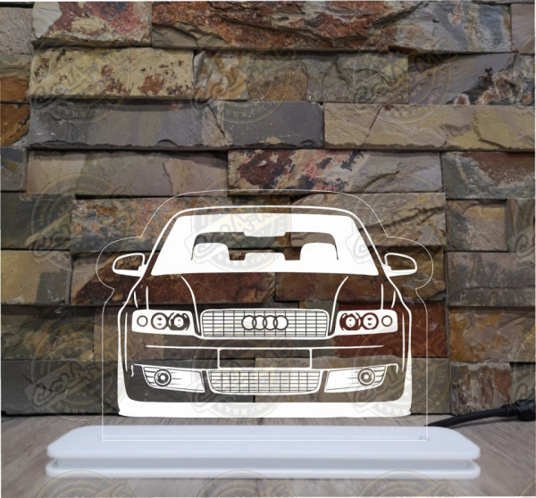 Moldura / Candeeiro com luz de presença - Aud. A4 B6 Sedan