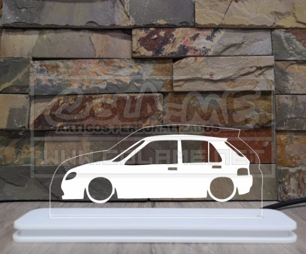 Moldura / Candeeiro com luz de presença - Citroen Saxo - 5 Portas - Lateral