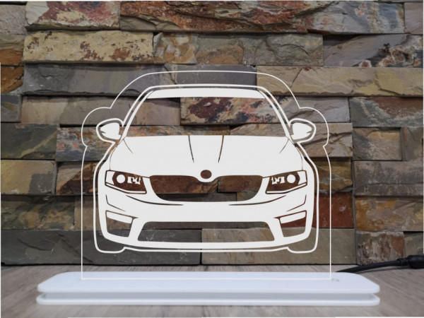 Moldura / Candeeiro com luz de presença - Skoda Octavia