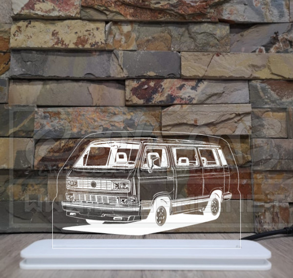 Moldura / Candeeiro com luz de presença - VW Transporter T3