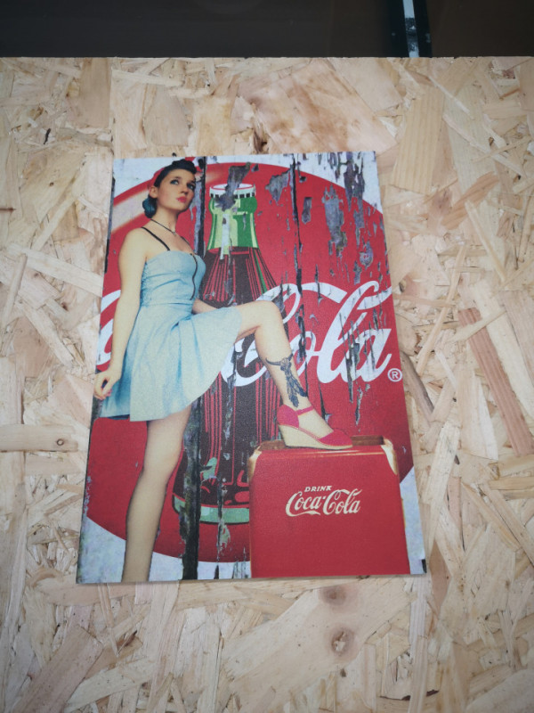 Placa Decorativa em PVC - Coca-cola