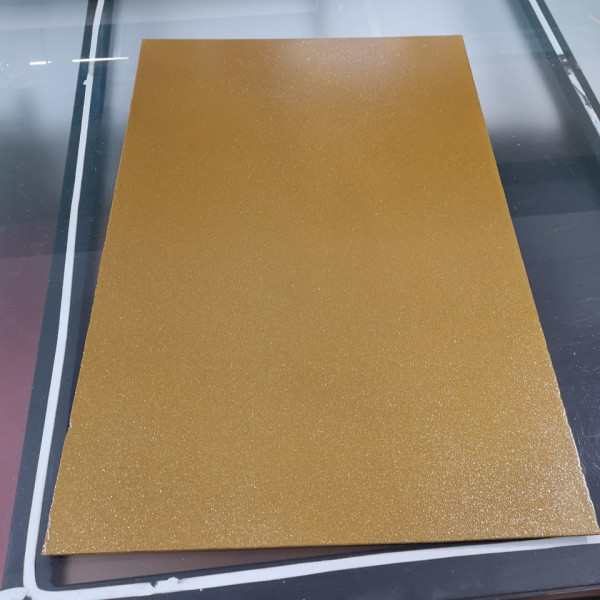 Placa MDF Dourado com brilhantes 3mm - 60x40cm