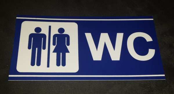 Placa PVC - WC (Unisexo)