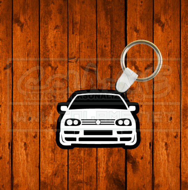 Porta chaves em acrílico preto - VW Golf Mk3