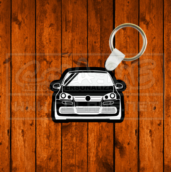 Porta chaves em acrílico preto - VW Golf MK5
