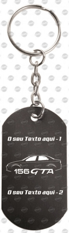 Porta Chaves em alumínio - Alfa R. 156 GTA