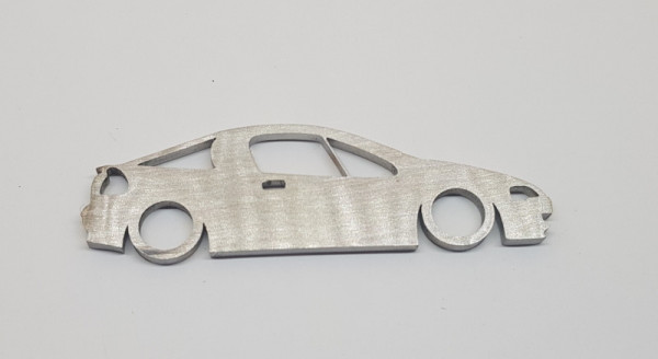 Porta Chaves em inox com silhueta com Opel Tigra