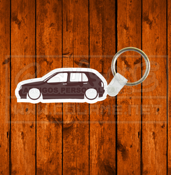 Porta chaves em MDF - VW Golf Mk3 - 5 Portas