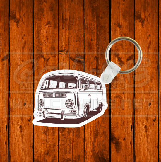 Porta chaves em MDF - VW Kombi Van