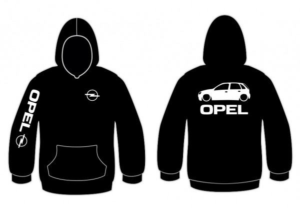 Sweatshirt com capuz para Opel Corsa C