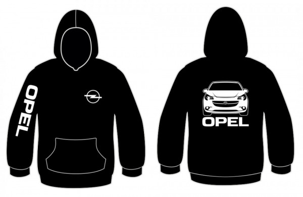 Sweatshirt com capuz para Opel Corsa E