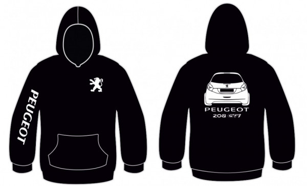Sweatshirt com capuz para Peugeot 208