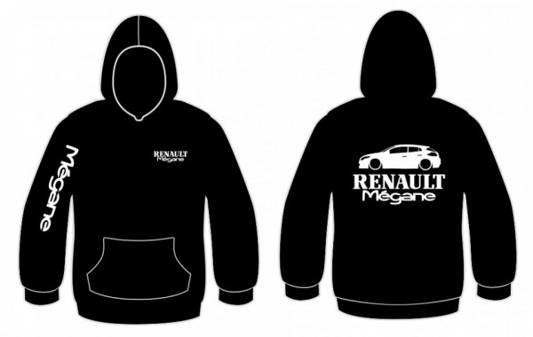 Sweatshirt com capuz para Renault Megane III 5 Portas