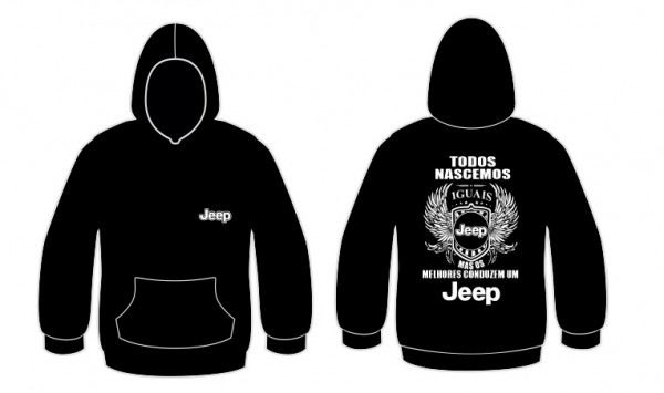 Sweatshirt com capuz Todos Nascemos (Jeep)