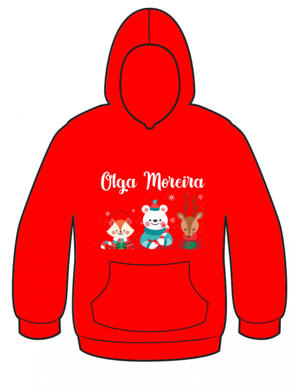 Sweatshirt Natal com Nome