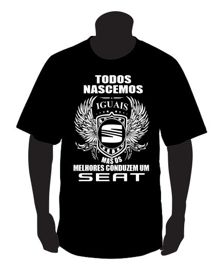 T-shirt com Todos Nascemos Iguais (SEAT)