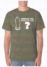 T-shirt - QUERES IR DAR O NO