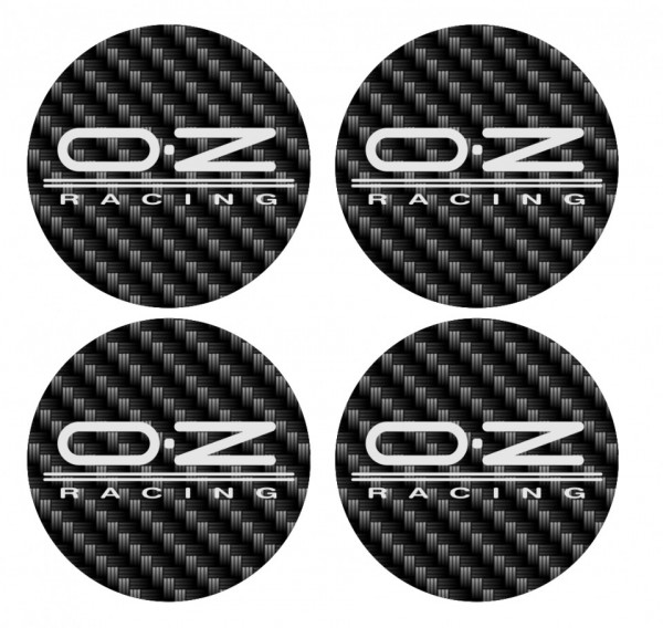 4 Autocolantes Para Centros de Jantes com OZ Racing