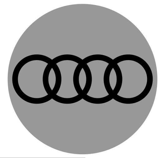 4 Autocolantes Para Centros de Jantes para Audi