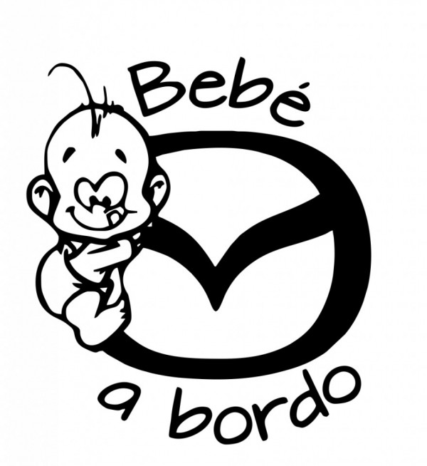 Autocolante - Bebé a bordo para Mazda