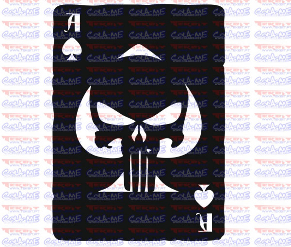 Autocolante - Cartas Caveira