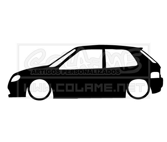 Autocolante - Citroen Saxo - 3 Portas - Lateral