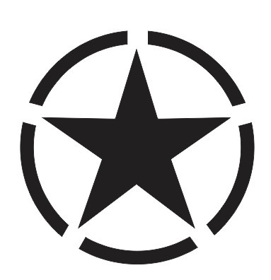 Autocolante com Army Star