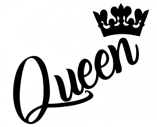 Autocolante com Queen Coroa