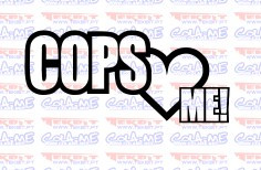 Autocolante - Cops love Me