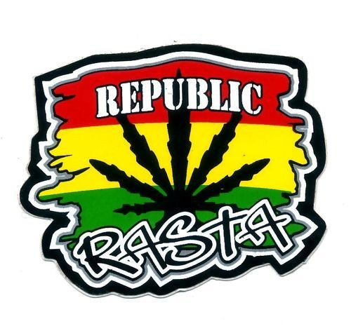 Autocolante Impresso - Republic Rasta