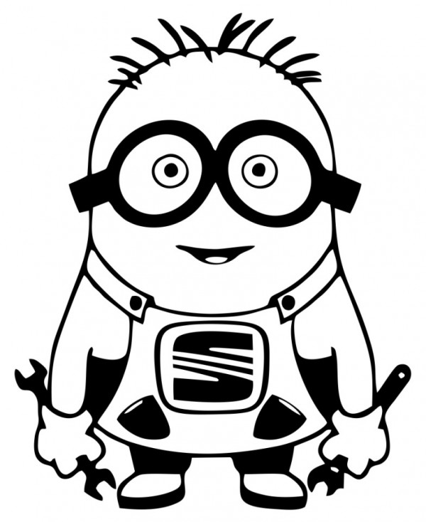 Autocolante - Minion seat mecanico