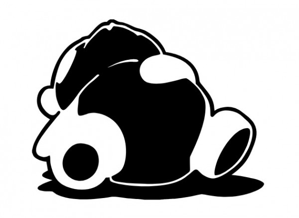 Autocolante - Panda a dormir