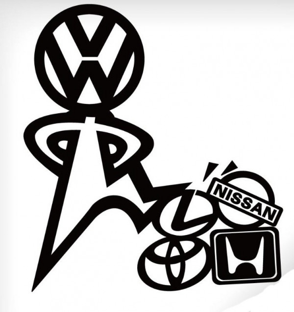 Autocolante - VW Melhor - vencedor