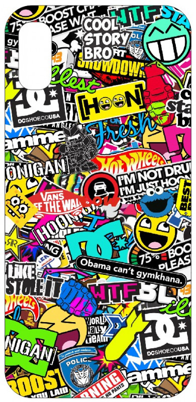 Capa de telemóvel com Sticker bomb