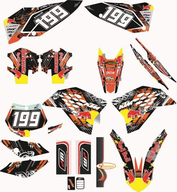 Kit Autocolantes Para Moto - KTM SX / MX 07-10