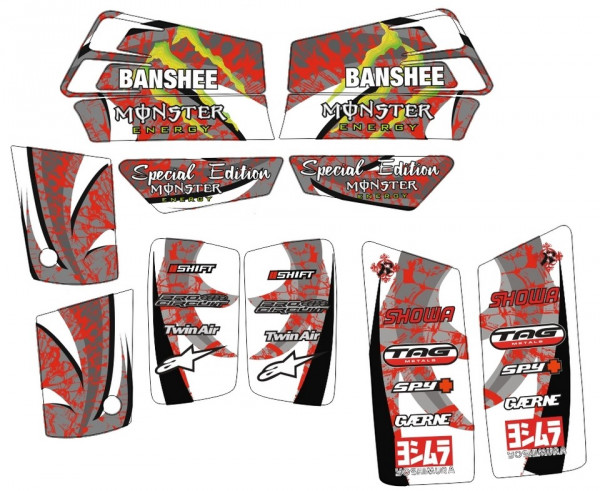 Kit Autocolantes Para Yamaha Banshee 350