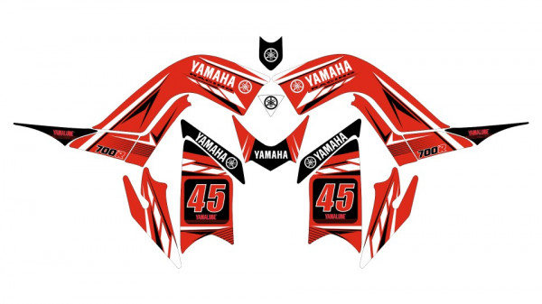 Kit Autocolantes Para Yamaha Raptor 700R