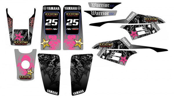 Kit Autocolantes Para Yamaha Warrior 350